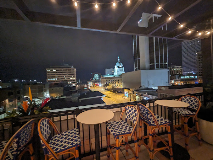 View from Birdie's Rooftop Bar