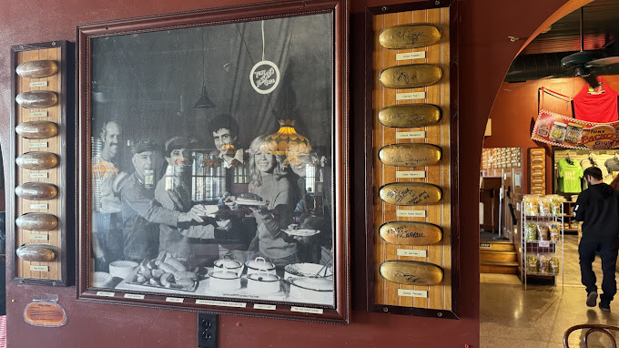Celebrity signed buns at Tony Packo's
