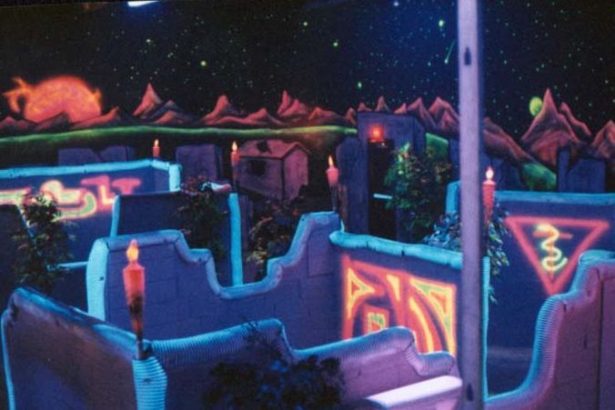Laser tag equipment at Planet Trog